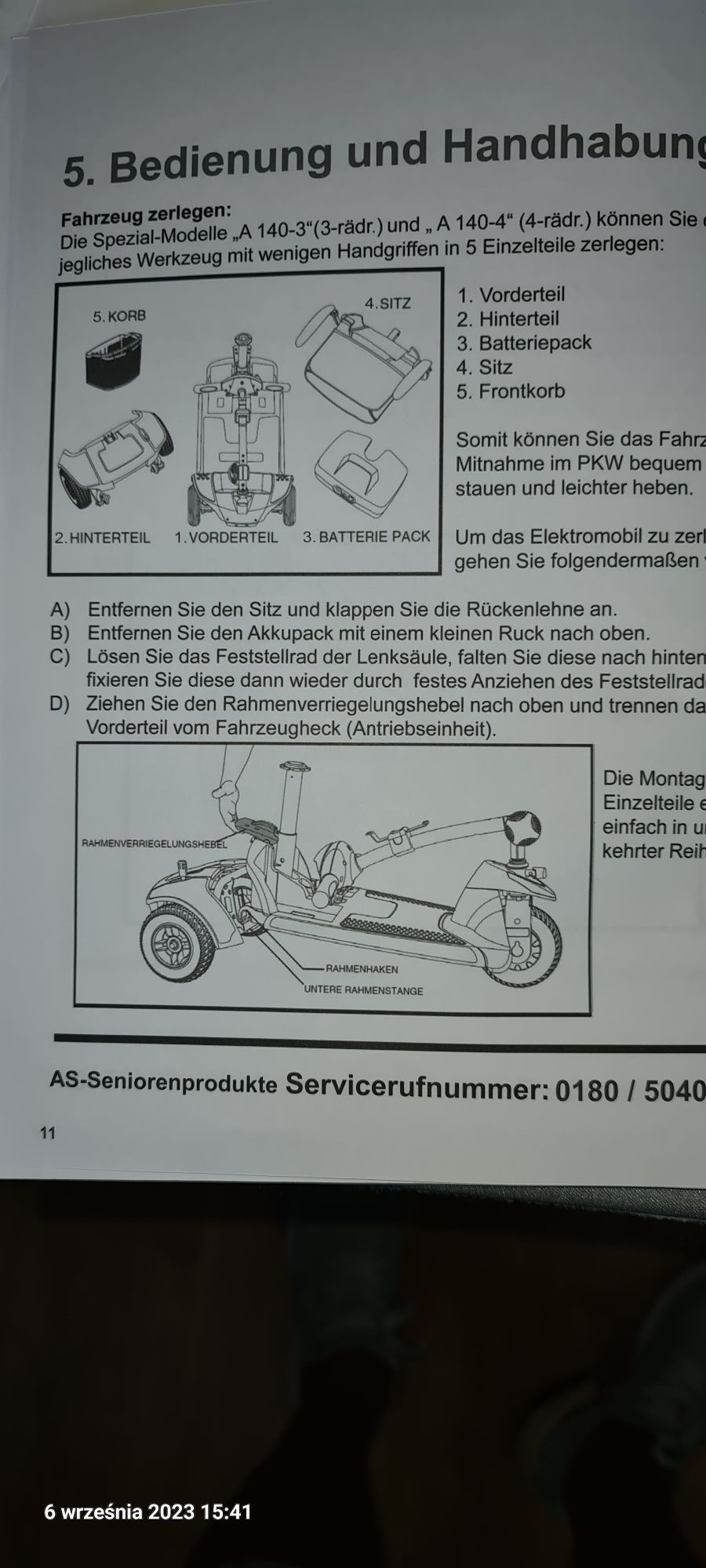Elektryczny wózek inwalidzki