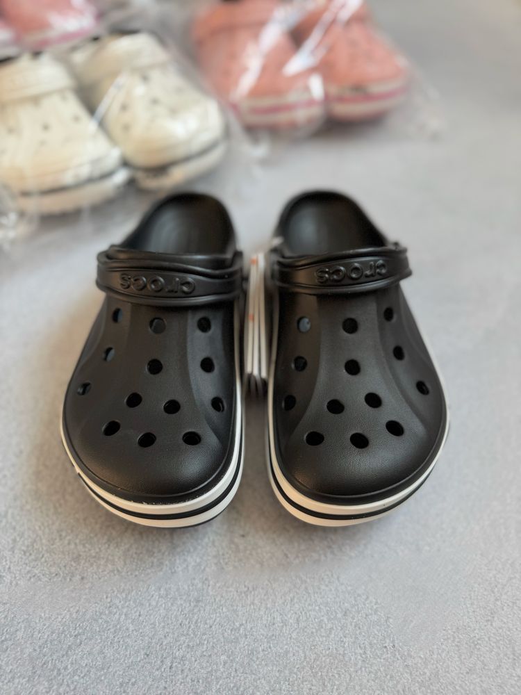Кроксы Crocs Bayaband Clog Black Крокси Тапки Сабо