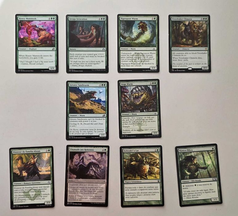Cartas Magic - Verdes