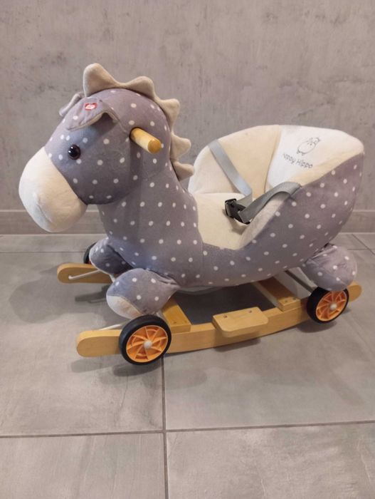 Bujak jeździk 2w1 Konik na biegunach Happy Hippo