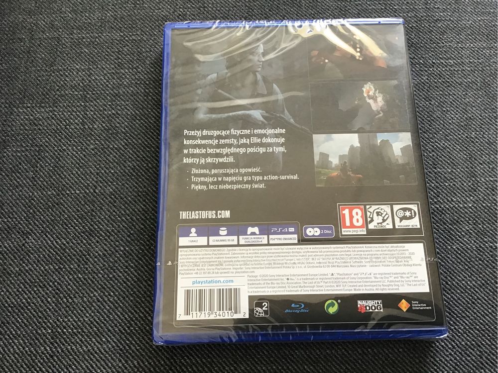 Nowa gra THE LAST OF US  PART II PS4/PS5 nowa, folia