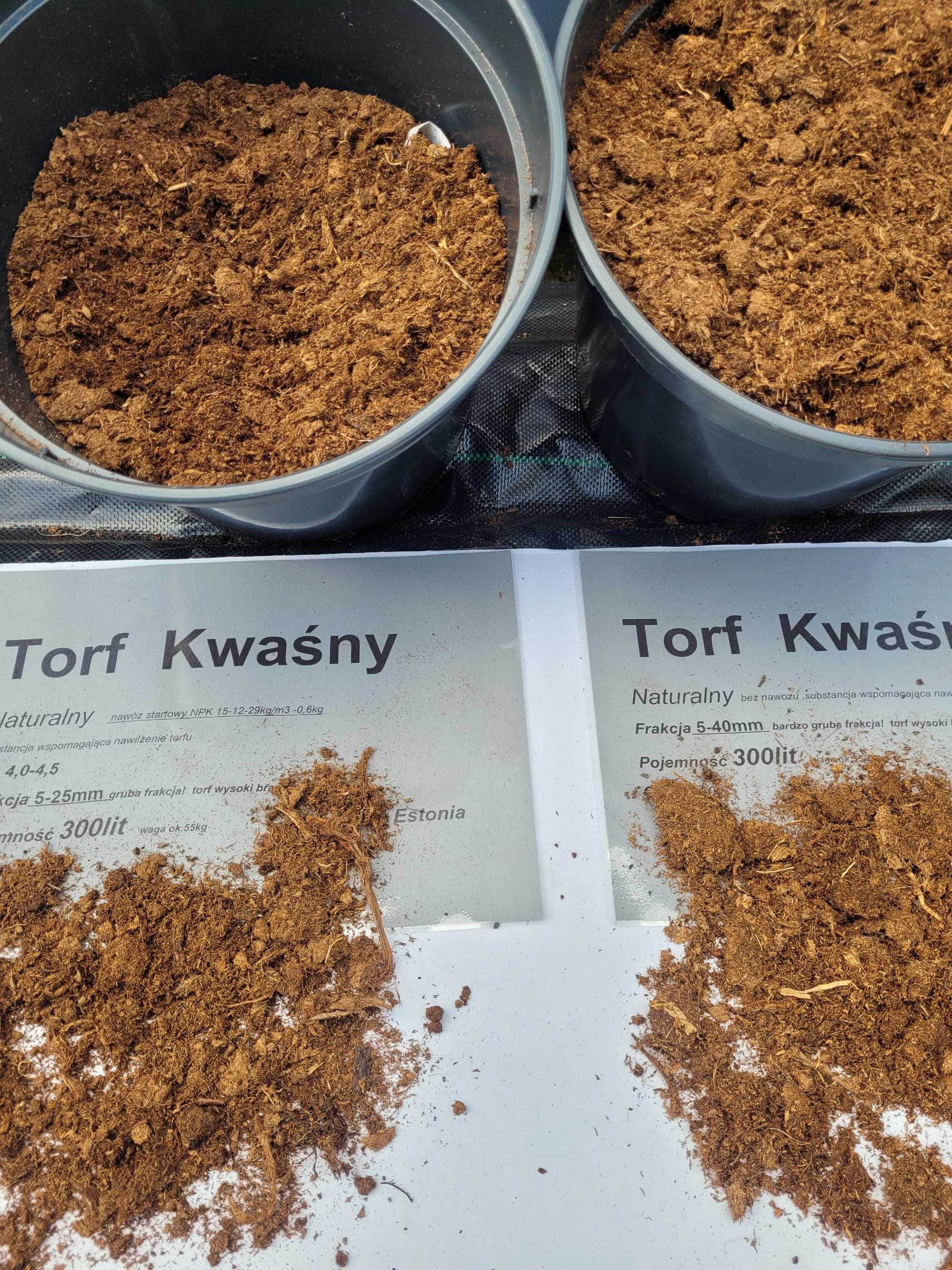 Torf kwaśny odkwaszony substrat podłoże kora wysokiej jakości transpor