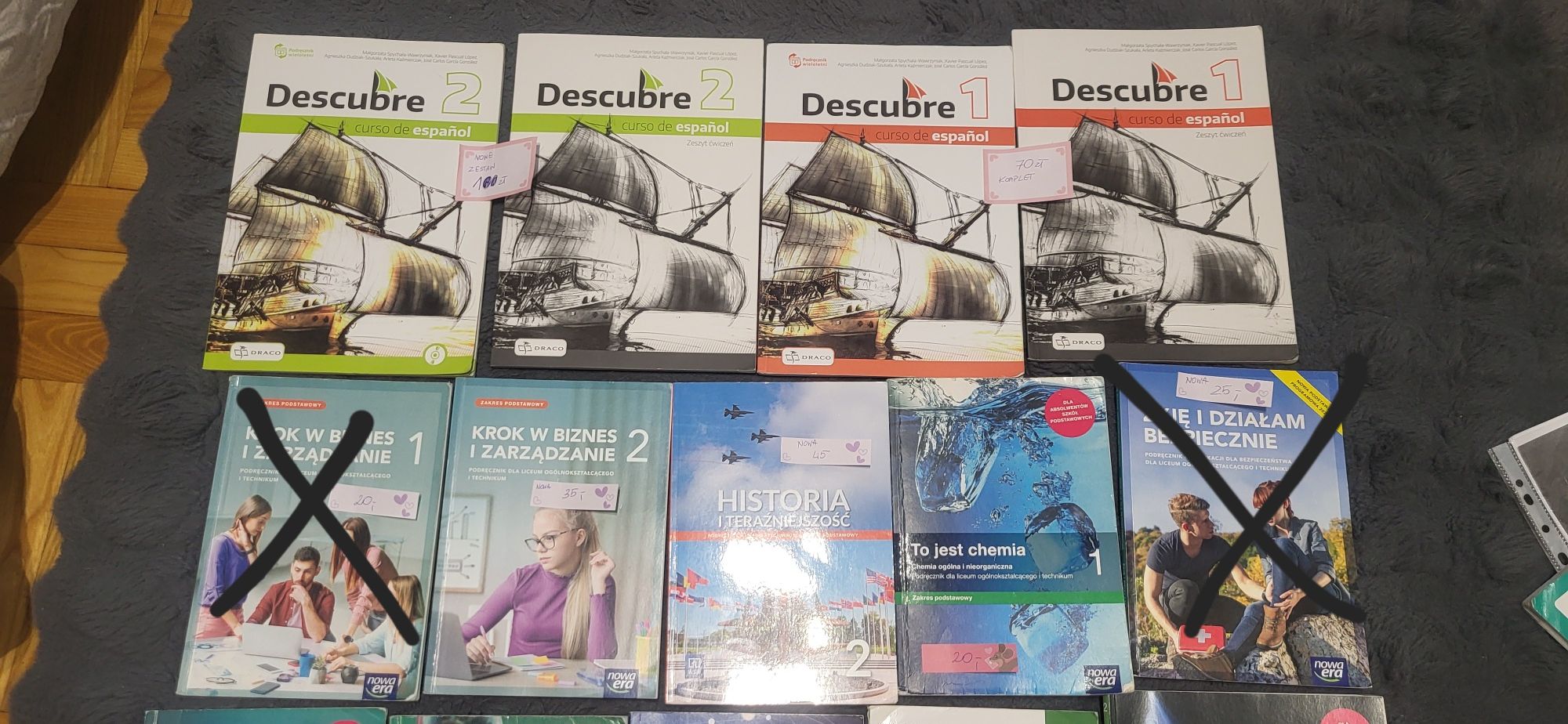 Podręczniki liceum 1 i 2 klasa