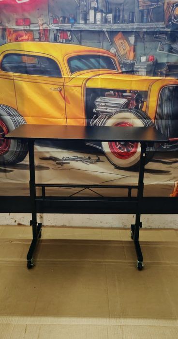 NOWE mobilne biurko stolik na komputer laptopa CARBON regulowane