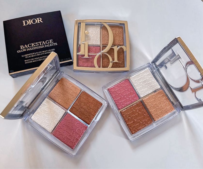 Хайлатер Dior Backtage glow face palette 01,04