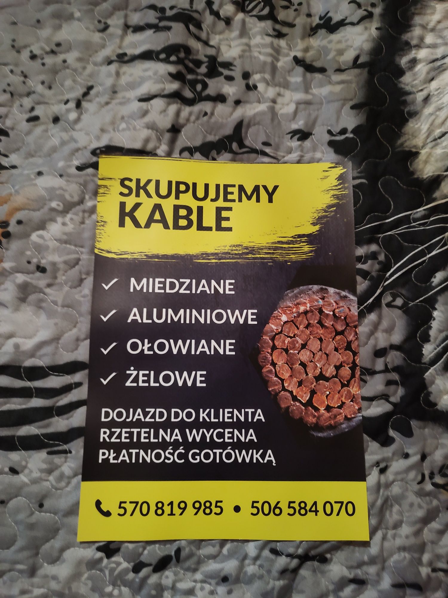 Kable miedziane aluminiowe ołowiane