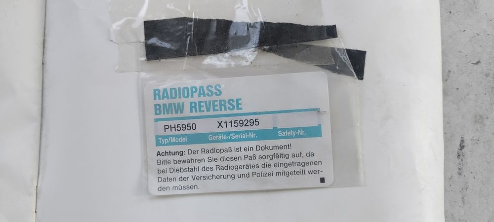 Auto rádio para BMW.