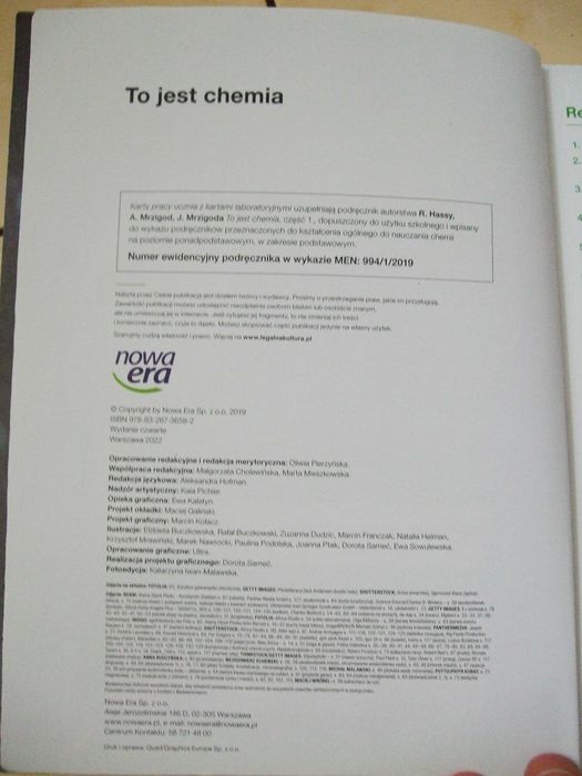 To jest chemia 1, Karty pracy Nowa Era Zakres podstawowy Kwiek