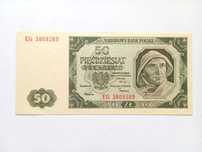 Banknot PRL   50 zł  1948  stan UNC-