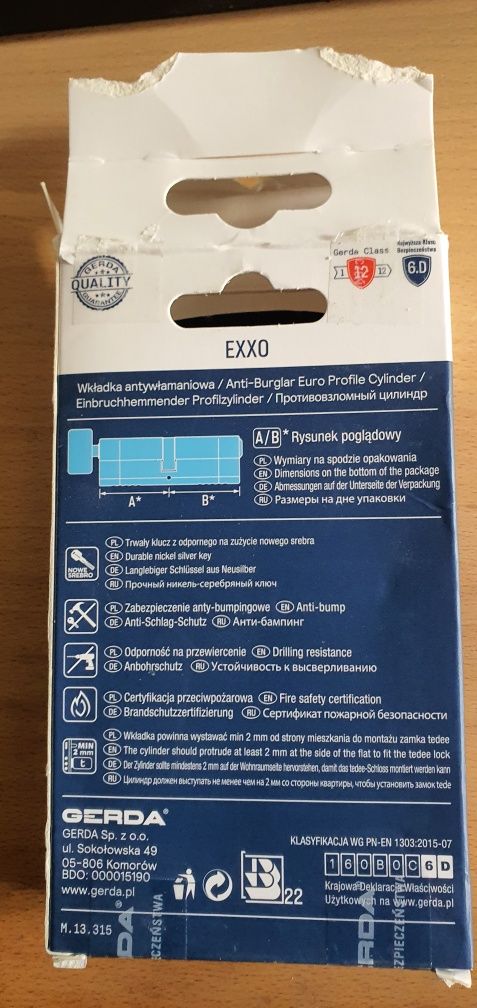 Wkładka Gerda EXXO nowa 30/40
