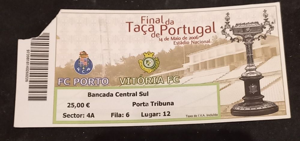 Bilhetes de jogos de Futebol, diversos.