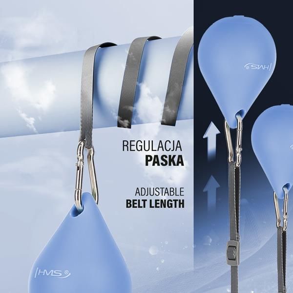hhm15 hula hop blue z magnesem i obciążnikiem + licznik hms