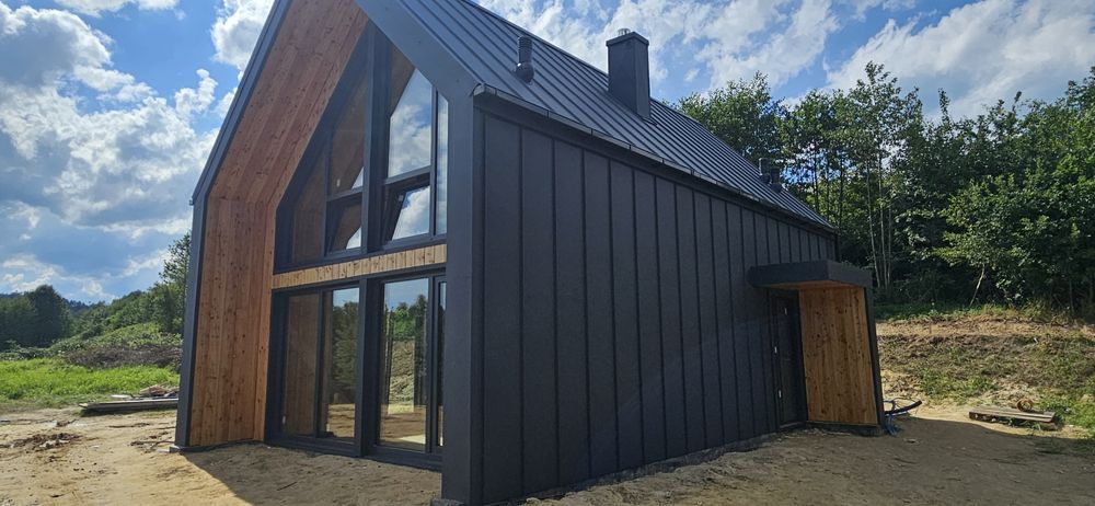 Domy drewniane, nowoczesna stodoła, domy szkieletowe, domy modułowe.