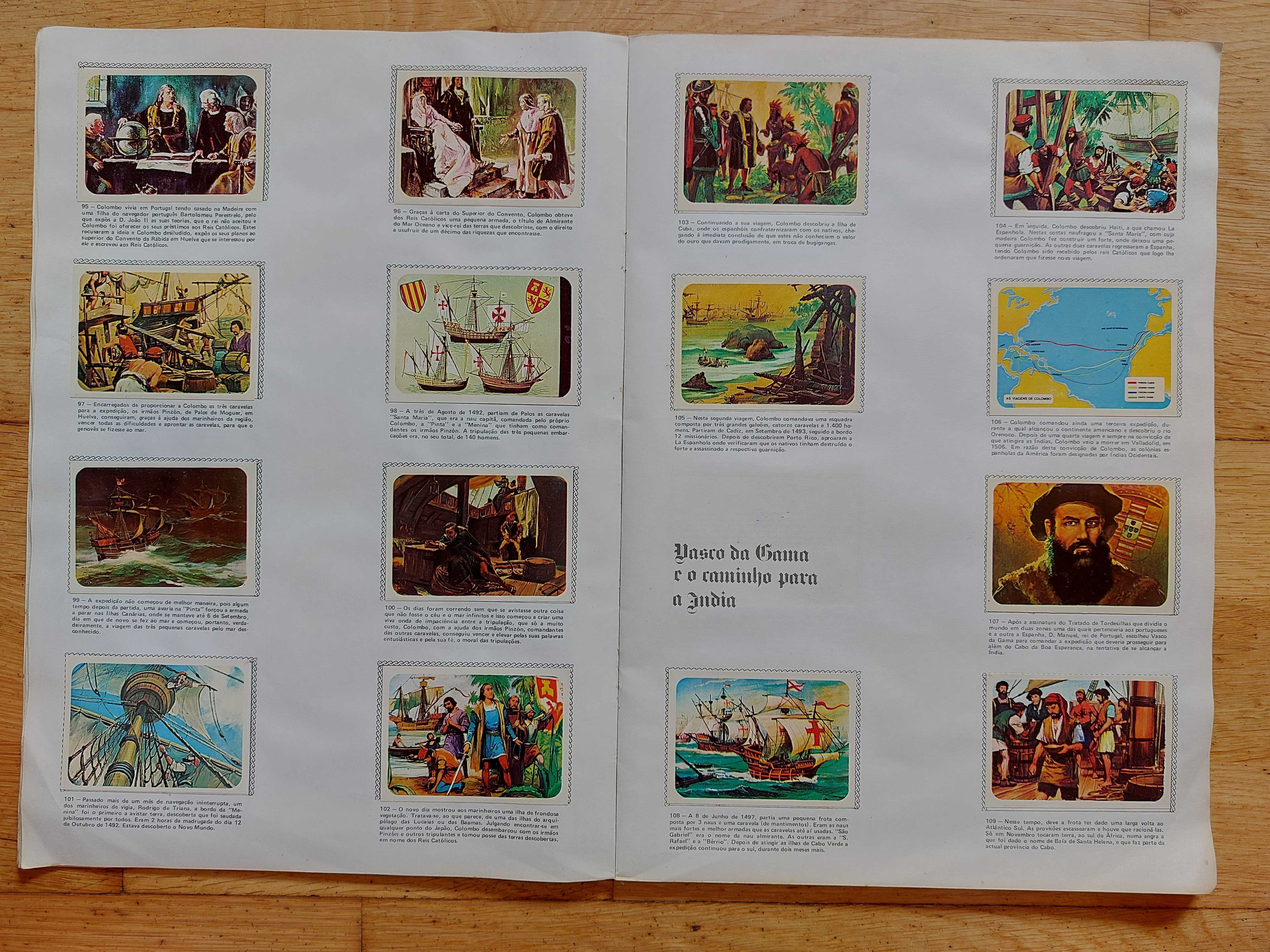Caderneta de cromos As grande viagens à volta do mundo - Completa