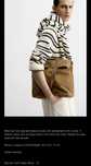 Bolsa Tote Bag Pele Zara NOVO
