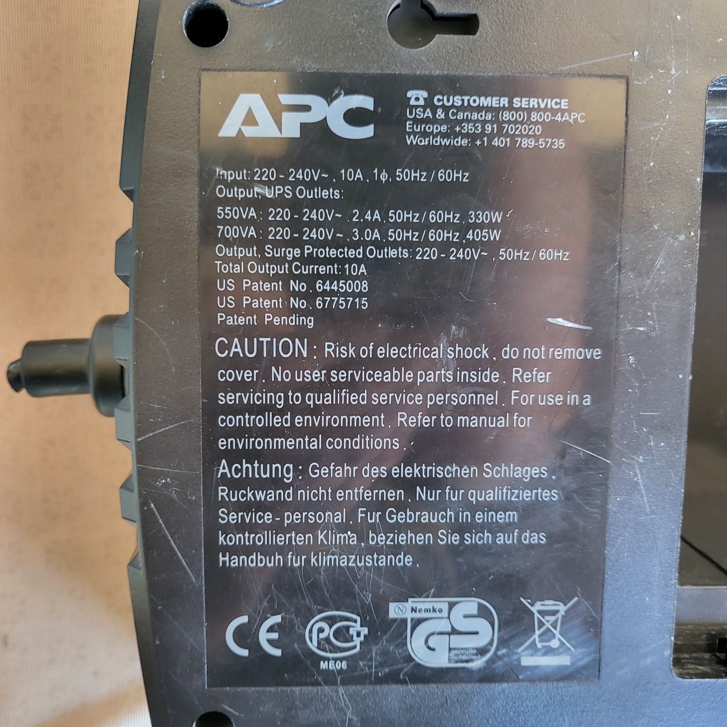 Apc Back UPS ES 550