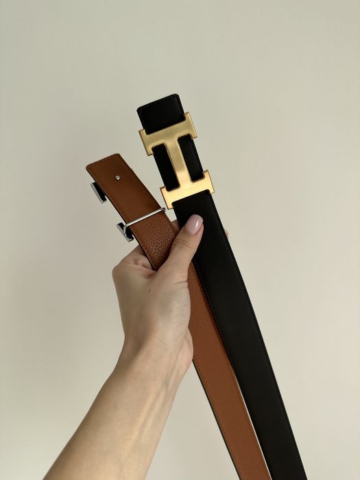 Pasek H 3.2 cm skora naturalna.