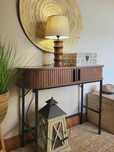 mesa, apoio, consola, secretaria, ferro, rustico