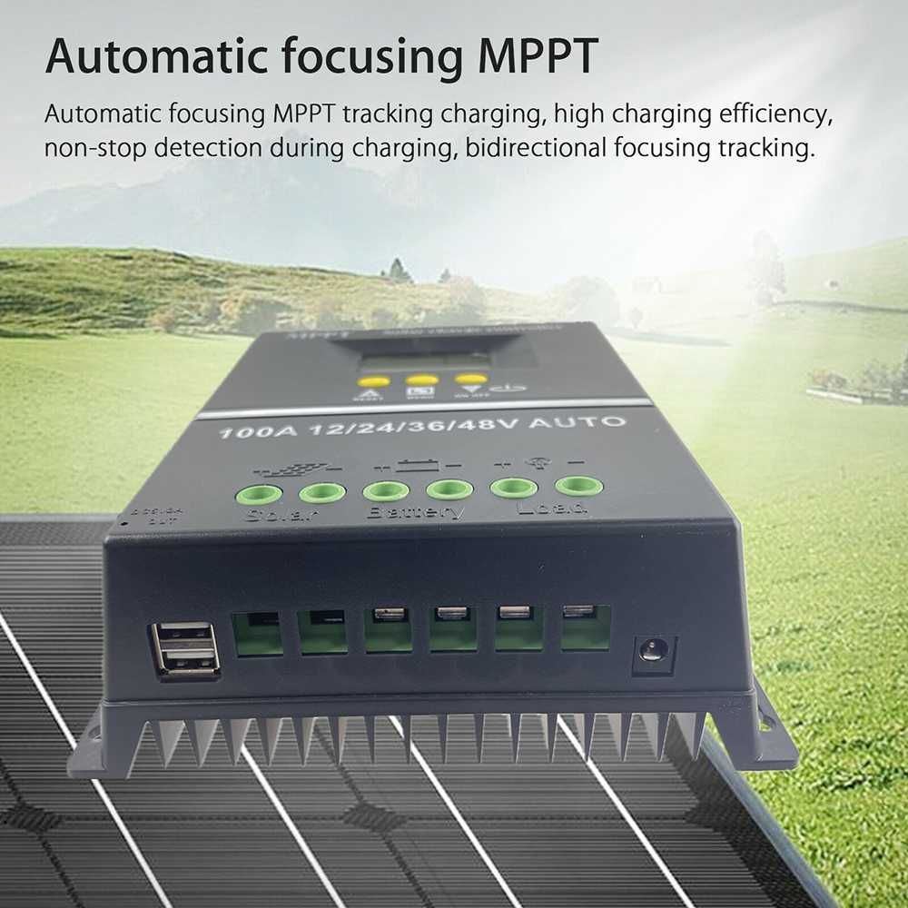 100A mppt solar kontroler 12/24/36/48v