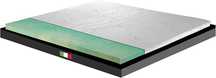 Materac korekcyjny Biogreen 80x190 cm, twardy topper ortopedyczny