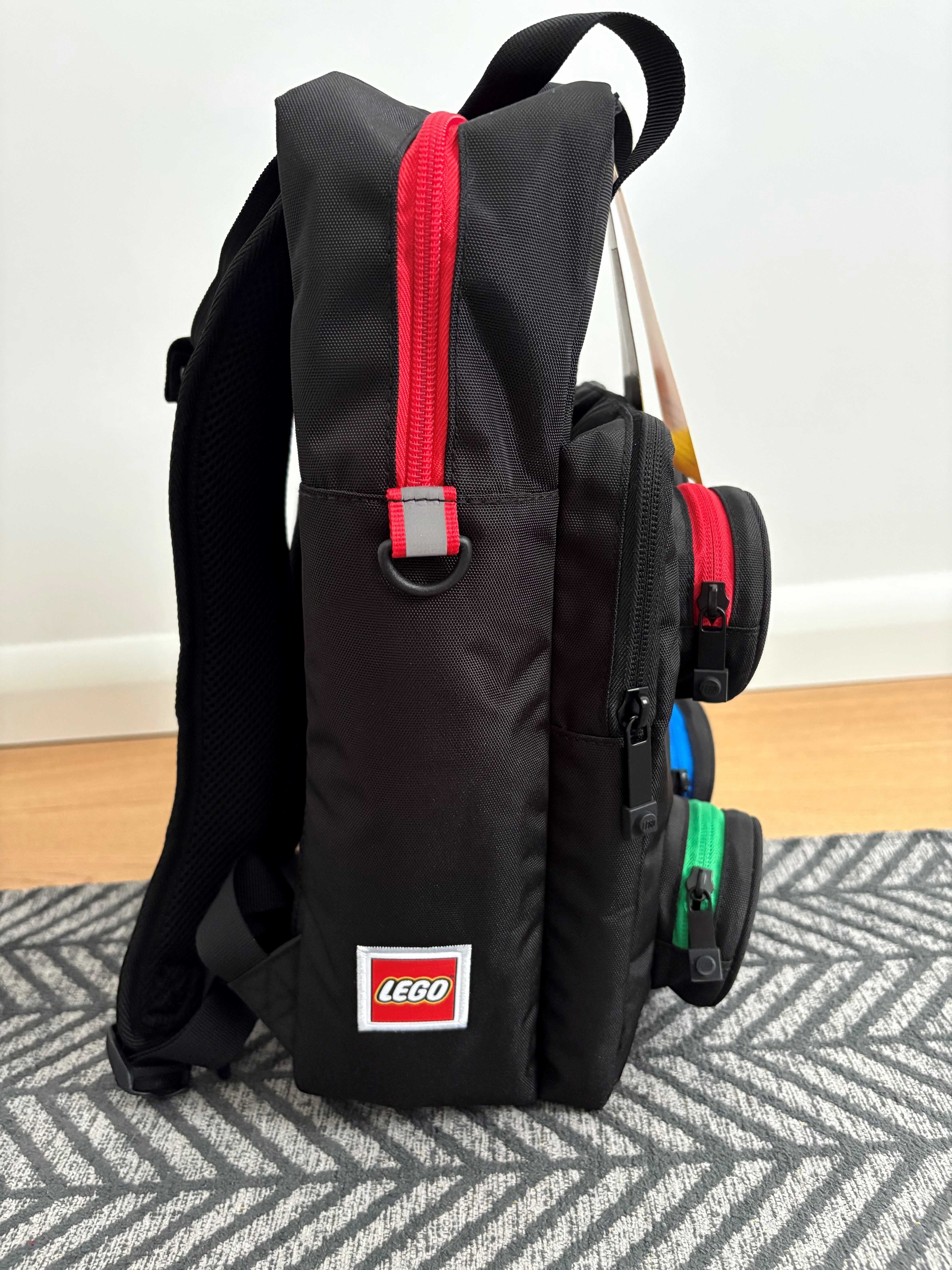 PLECAK szkolny LEGO Brick 2x2 black multi 15L