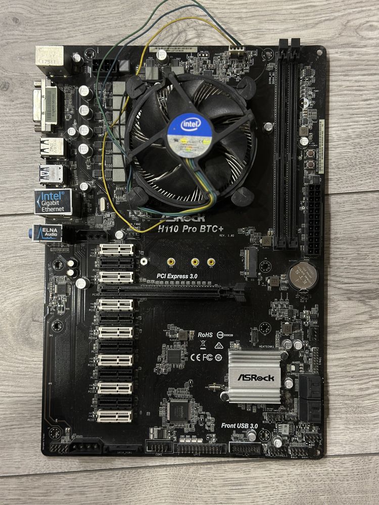 Asrock H110 pro btc+g4400