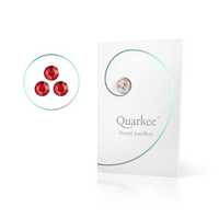 Quarkee™ Red Velvet 1,8mm / 3szt. kryształki na ząb biżuteria nazębna