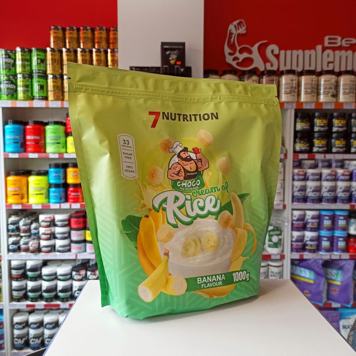 7Nutrition Cream Of Rice 1kg Kleik Ryżowy Węglowodany Smak Bananowy