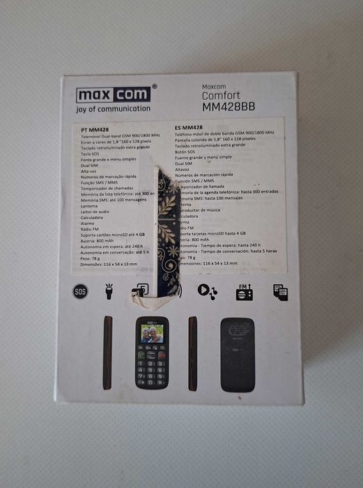 Telemovel para seniores - Maxcom MM428BB