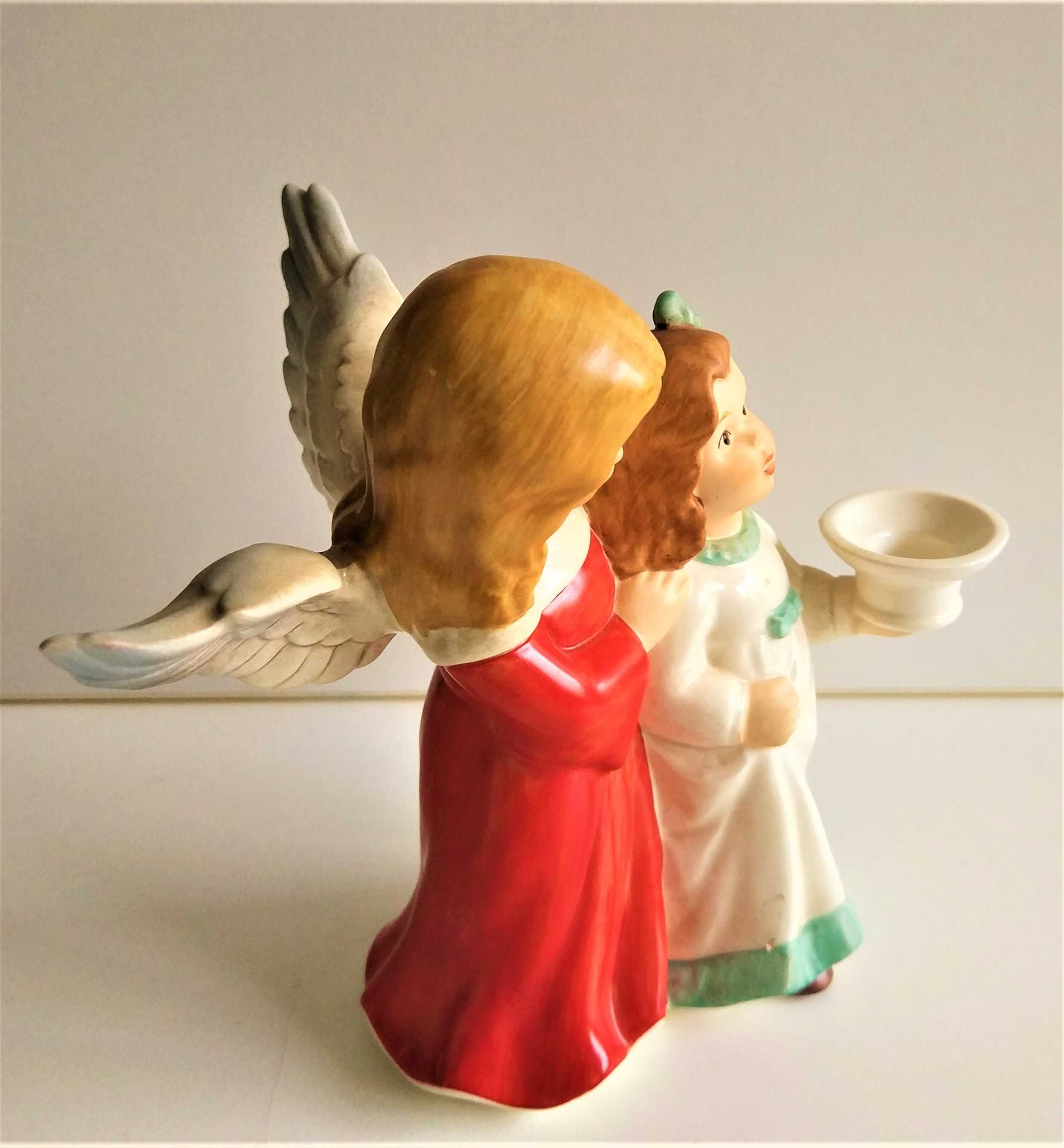 Фарфоровая статуэтка Девочка и Ангел. Goebel Германия