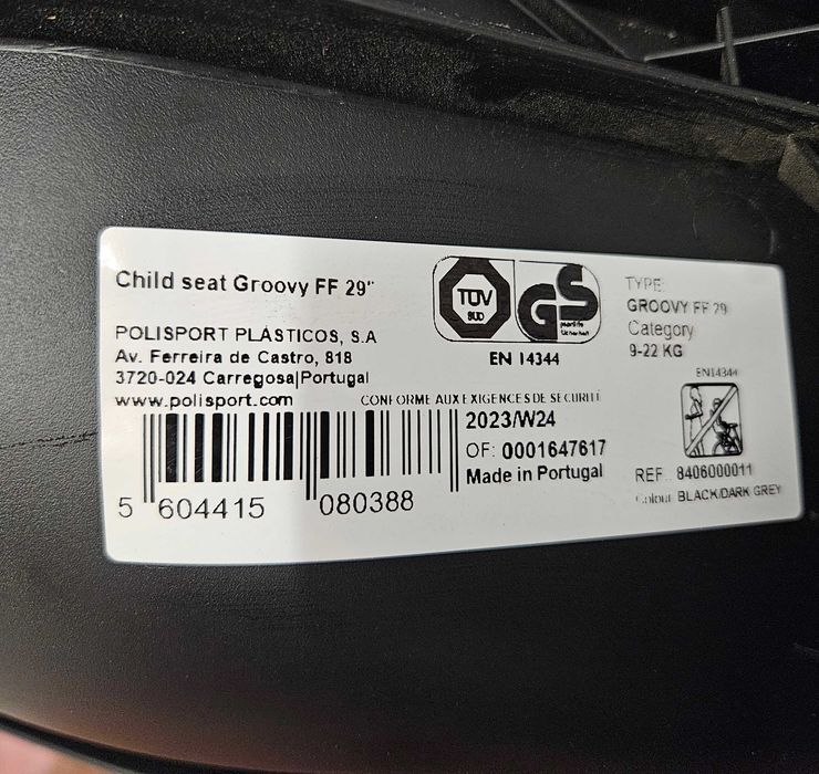 Tylny fotelik rowerowy Polisport Move Groovy FF 29
