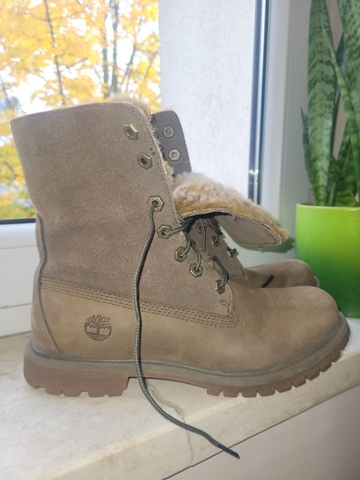 Buty trapery skórzane timberland 38 ocieplane na zimę
