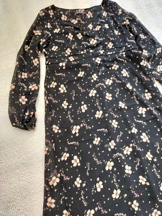 Marks &Spencer piękna sukienka w kwiaty duża 44 Okazja Tanio