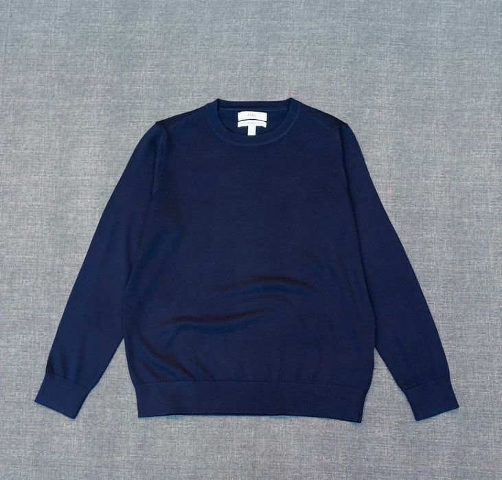Джемпер M&S 100% шерсть меринос (свитер, светр Marks&Spencer navy)