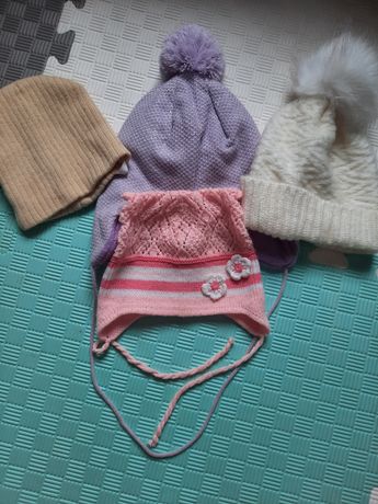 Шапки , шапки на дівчинку,  зима осінь, 12-24 м , 86-92