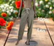 H&M premium spodnie damskie M 100%Len
100%Len
Rozmiar M 
kolor:jasny k