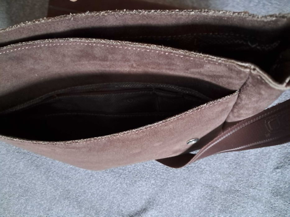 Verso  damska torebka z naturalnej skóry kolor czekoladowy