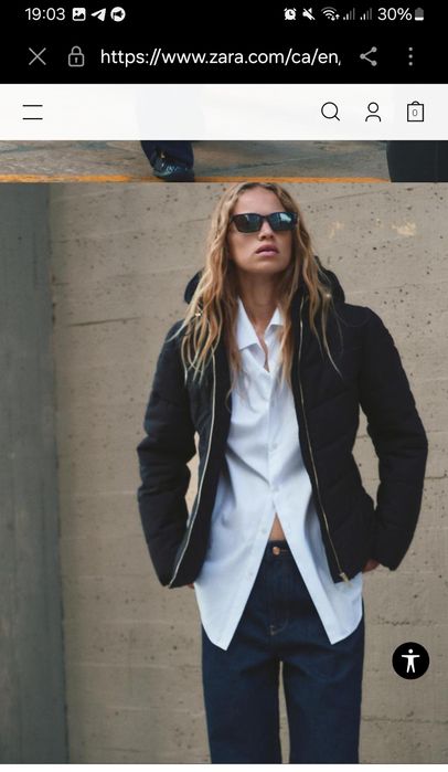 Zara куртка зима