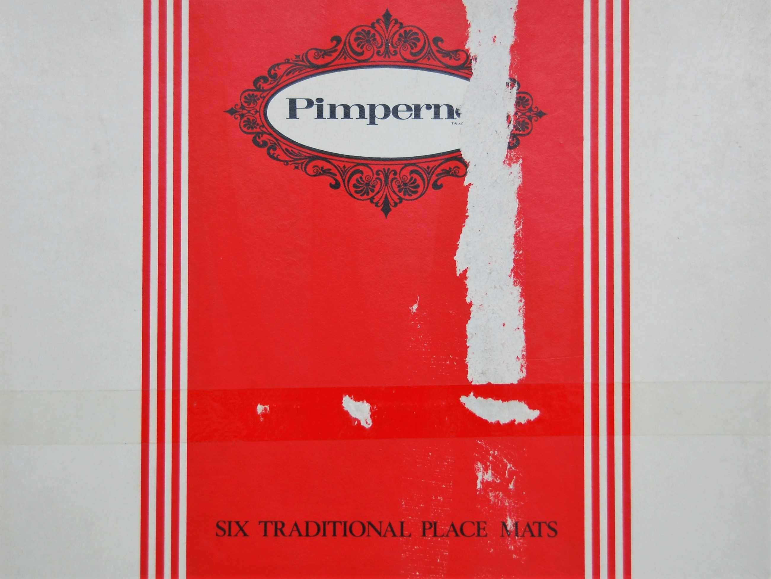 Pimpernel, Portmeirion UK podkładki na stół, kwiaty botaniczne vintage