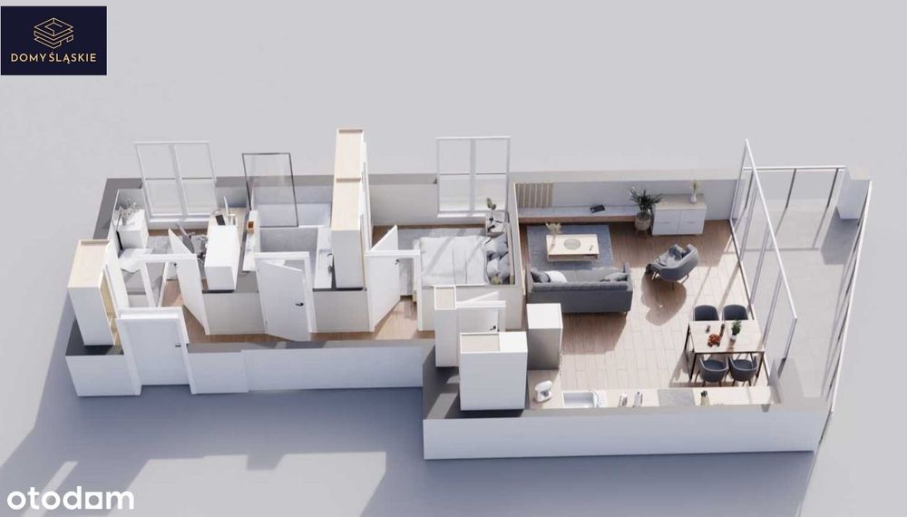 A16 - 3 pokoje + pom.gosp + balkon