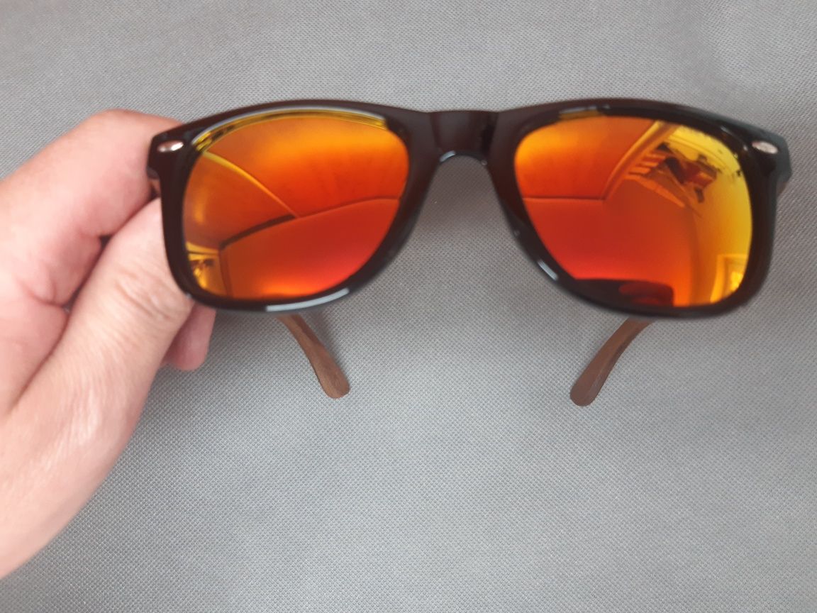 Okulary przeciwsłoneczne drewniane KINGSEVEN z filtrem UV-400 i polar.