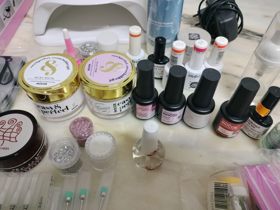 Conjunto unhas de gel / acrílico