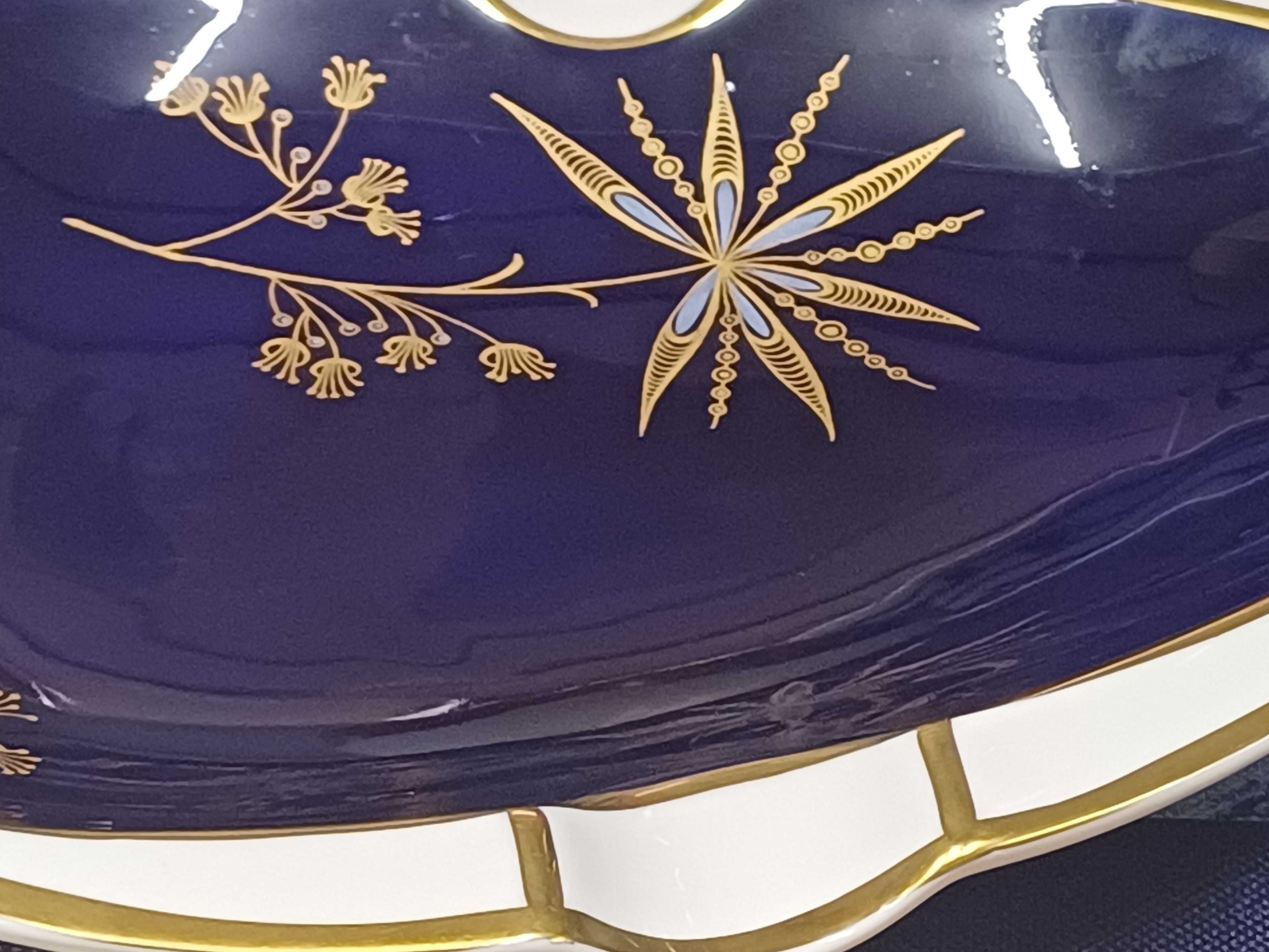 Popielnica na cygaro porcelana Weimar Astor Echt Kobalt (P.136)