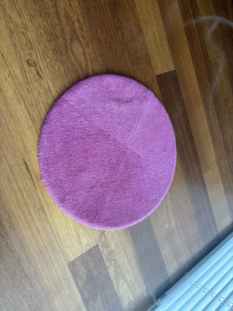 Tapete redondo rosa forte 70cm diametro