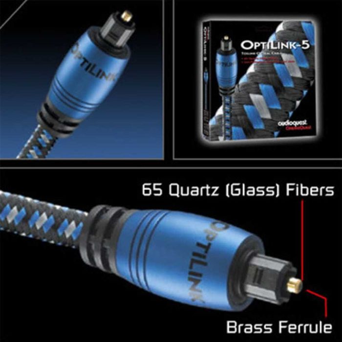 Цифровой оптический кабель Audioquest OptiLink-5 (топ, оригинал, США)