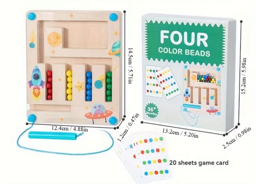 Логічна дитяча гра "Колір дерева"/монтессорі