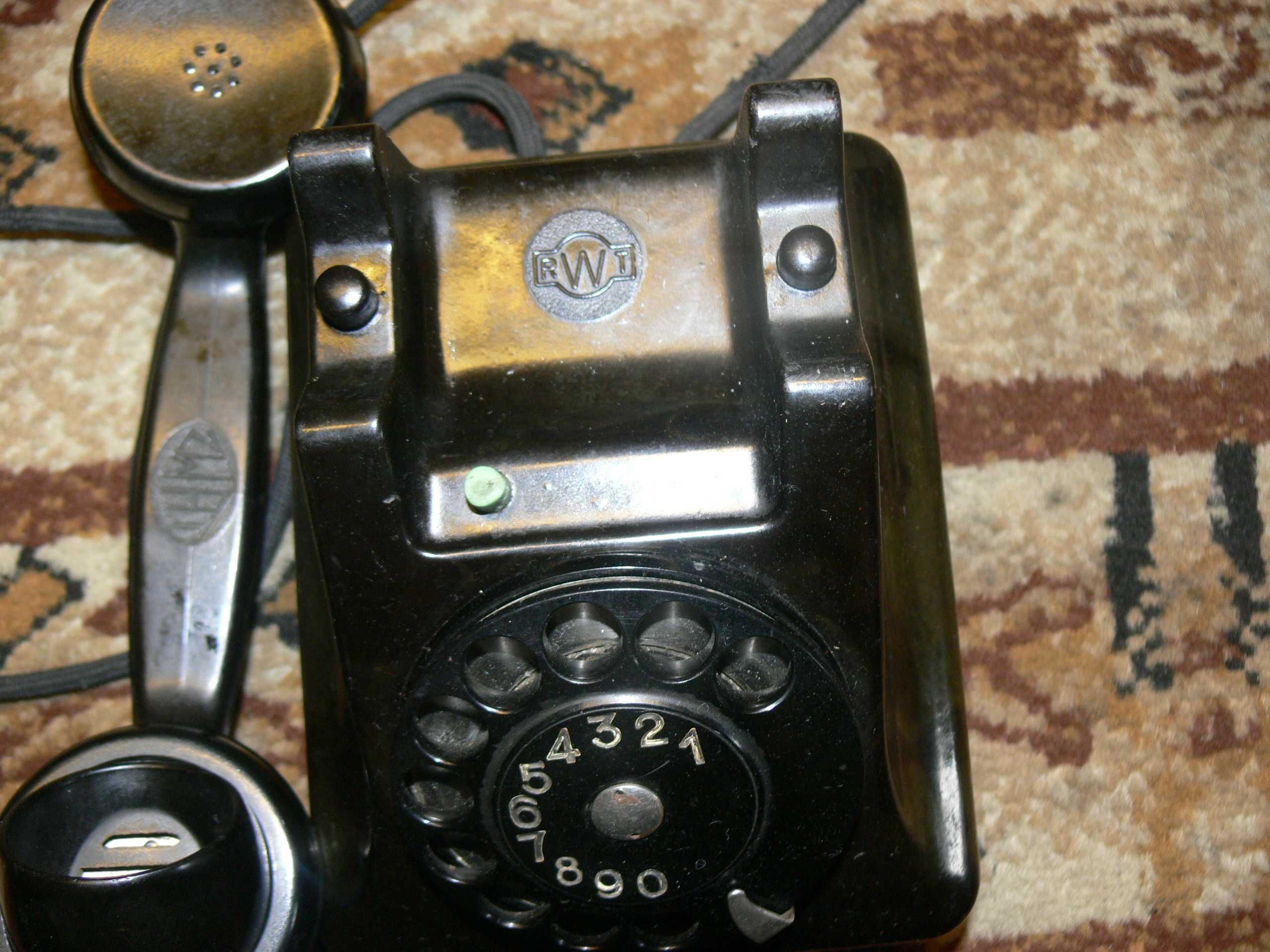 Stary Polski Bakelitowy telefon RWT lata 50 Ideał
