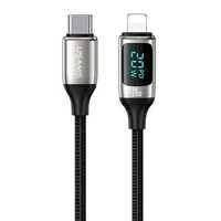 Kabel USB-C na Lightning LED 1.2M 20W PD Fast Charge Usams U78 White