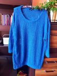 Sweter szafirowy xxl