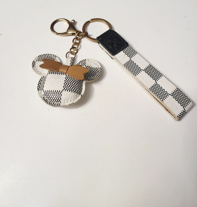 Breloczek do Kluczy Przywieszka LV Louis Vuitton Myszka Kratka Monogra